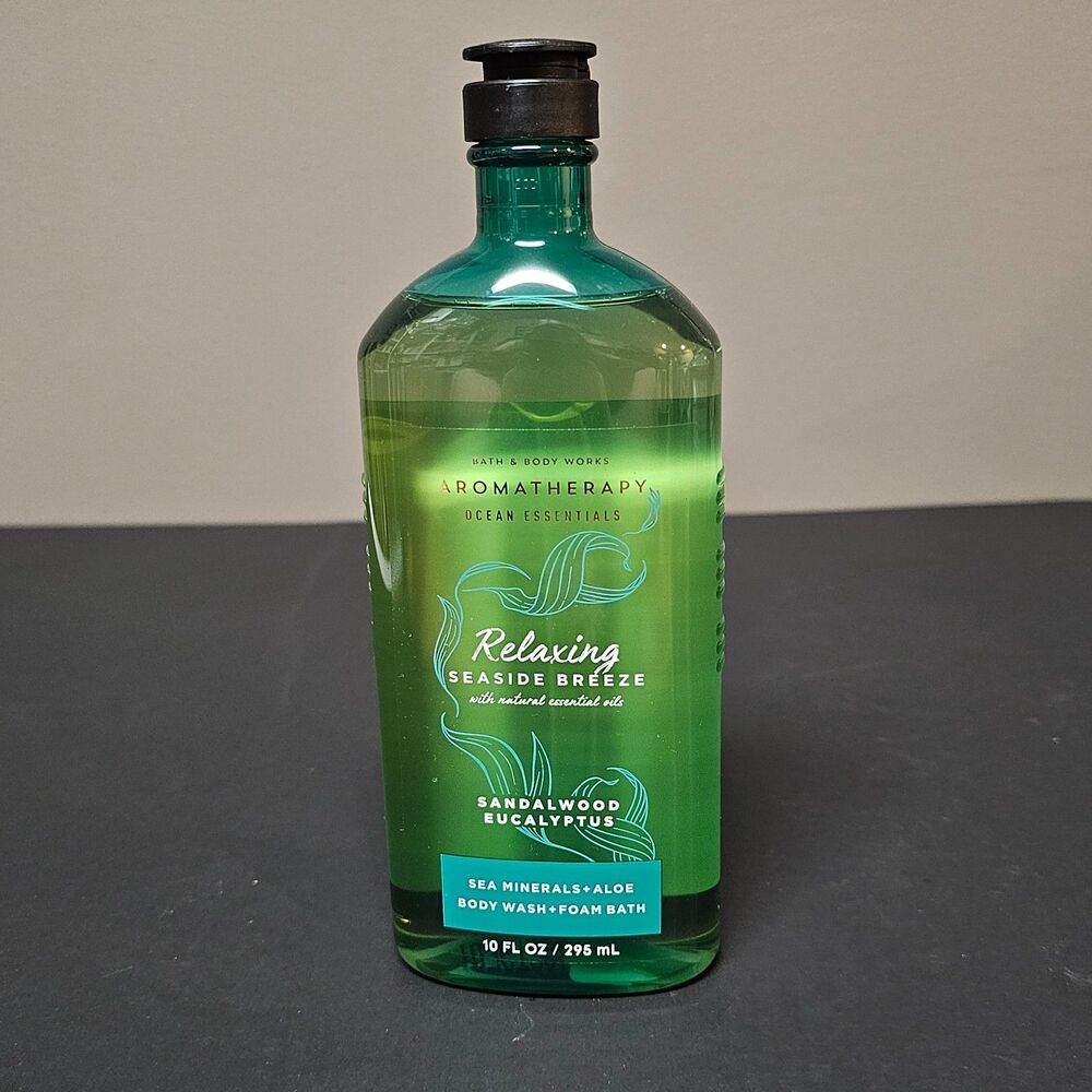 Bath & Body Works Sandalwood Eucalyptus Aromatherapy Body Wash & Foam Bath New